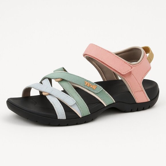 Teva Tirra Women’s Sport Sandals Adjustable Straps Pastel Multi Approx Size 10 - Picture 2 of 16